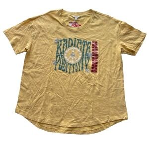 Wildfox Statement Graphic Tee Shirt Mellow Yellow XL Radiate Positivity Wlt5030s